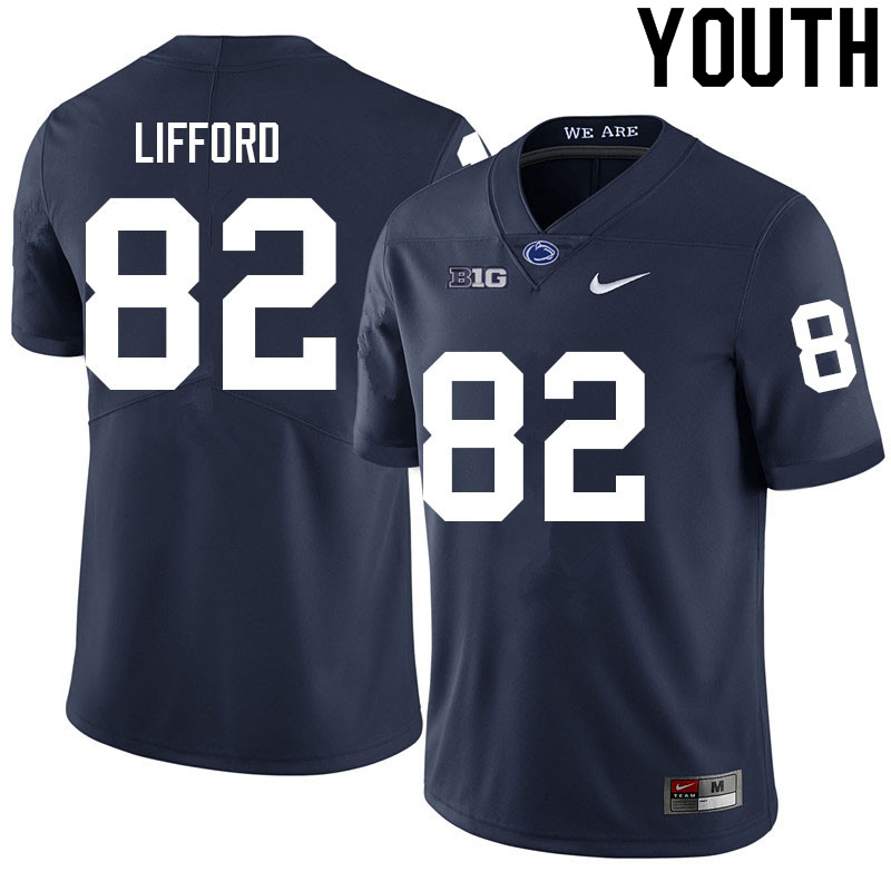 Youth #82 Liam Clifford Penn State Nittany Lions College Football Jerseys Sale-Navy - Click Image to Close